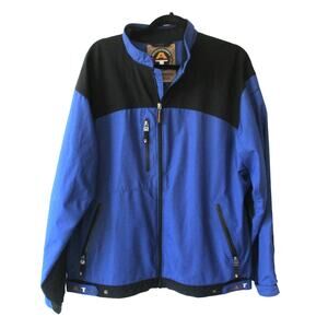 Sun Mountain Men's Golf Jacket Advanced Technical All Weather Blue Size Lg.